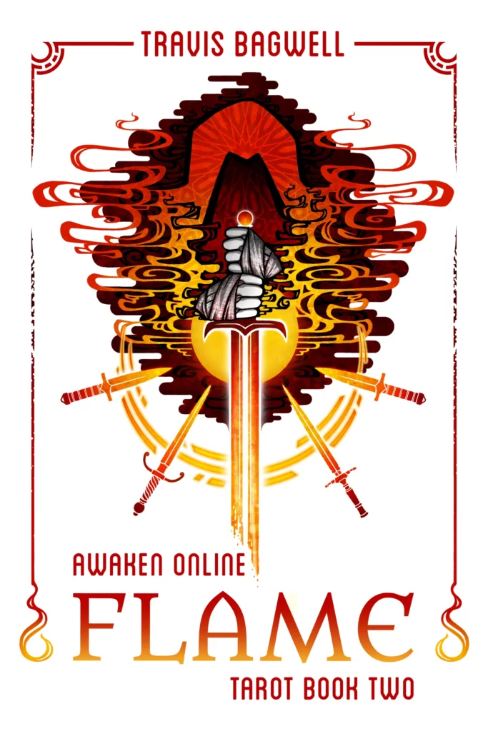 Book Cover for “Awaken Online: Flame (Tarot 2), de Travis Bagwell”