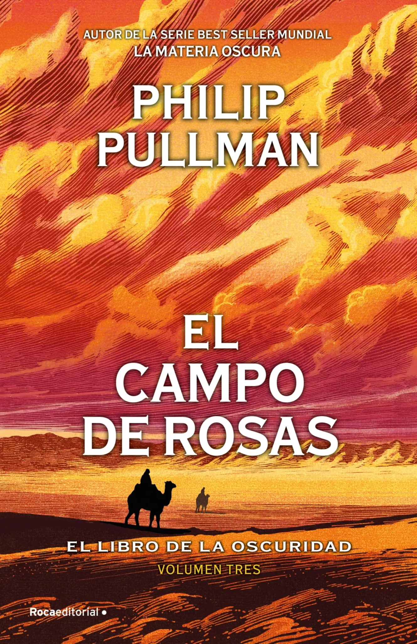Book Cover for “El Campo de Rosas, de Philip Pullman (El Libro de la Oscuridad Vol.3) – El esperado final de la historia de Lyra.”